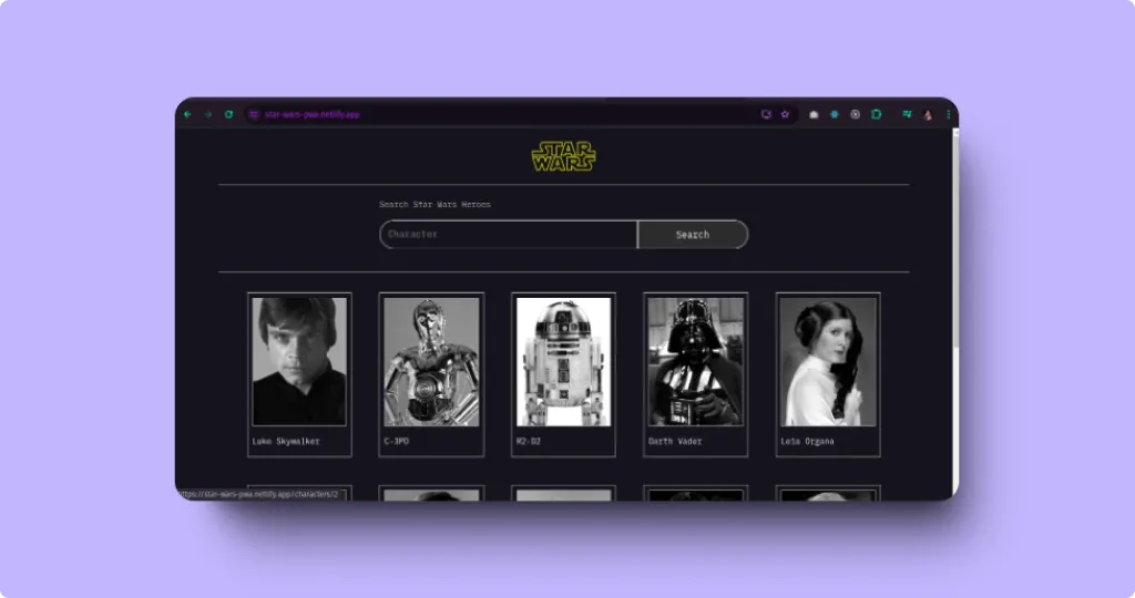 Star Wars PWA