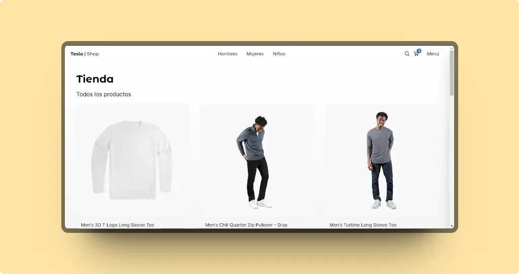 Teslo Shop E-Commerce clone